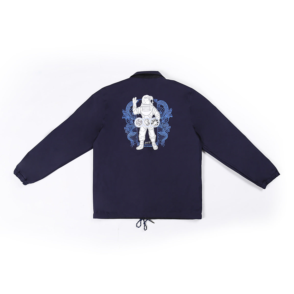 + Jahan Loh + Co-Museum + ACU Shanghai Moon Landing Reversible Coach Jacket 'Black Blue'