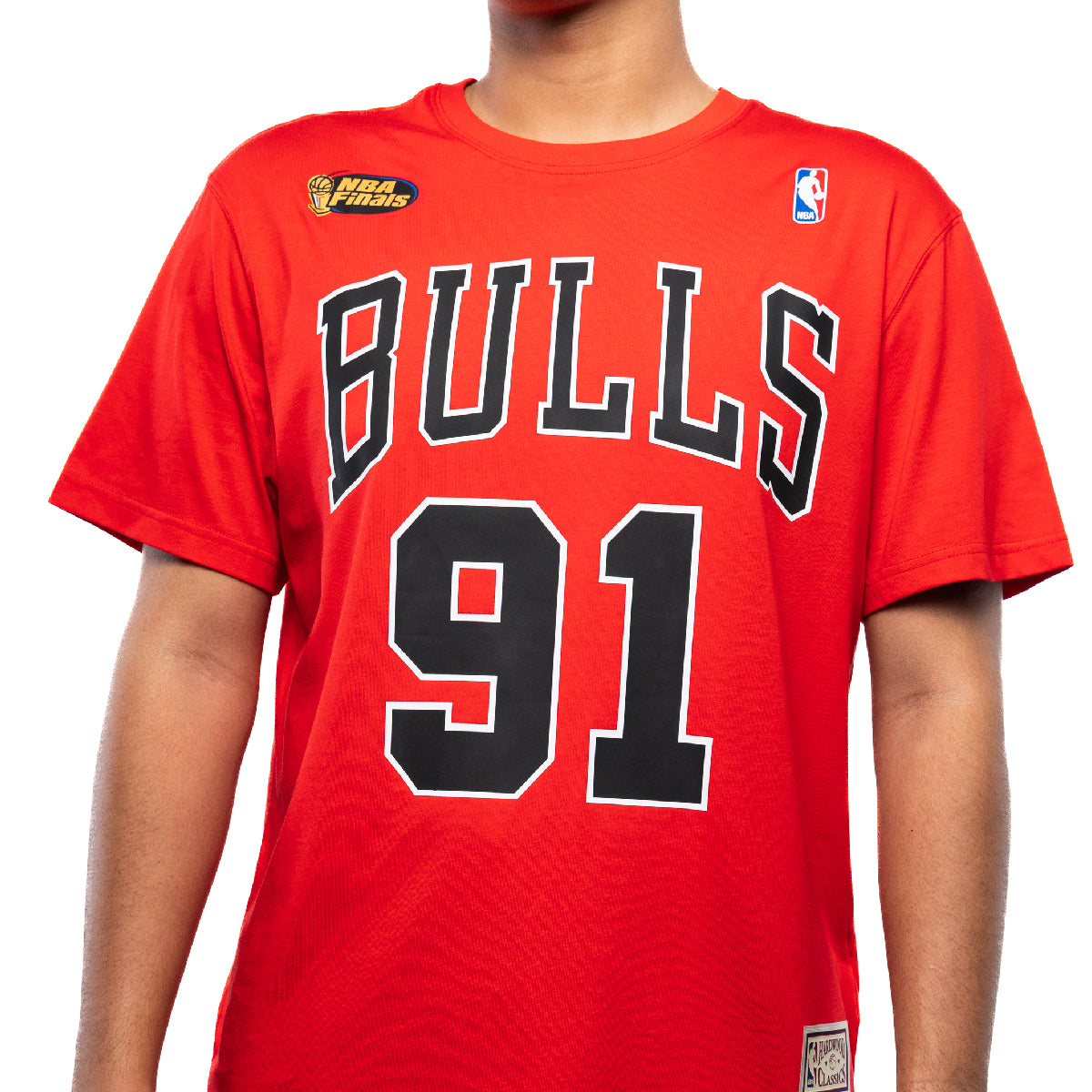NBA Player N&N T-Shirt Dennis Rodman Chicago Bulls 'Red'