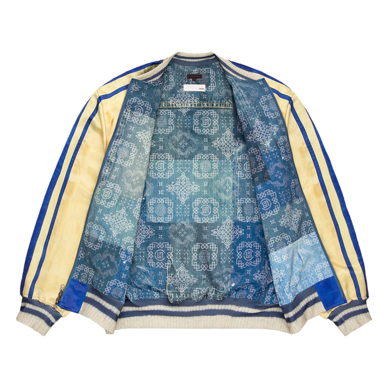 + TOLQ Printed Reversible Souvenir Jacket 'Blue'