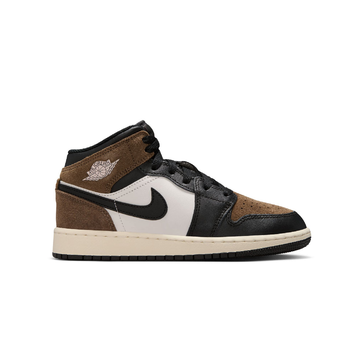 Kids Air Jordan 1 Mid 'Black Phantom'