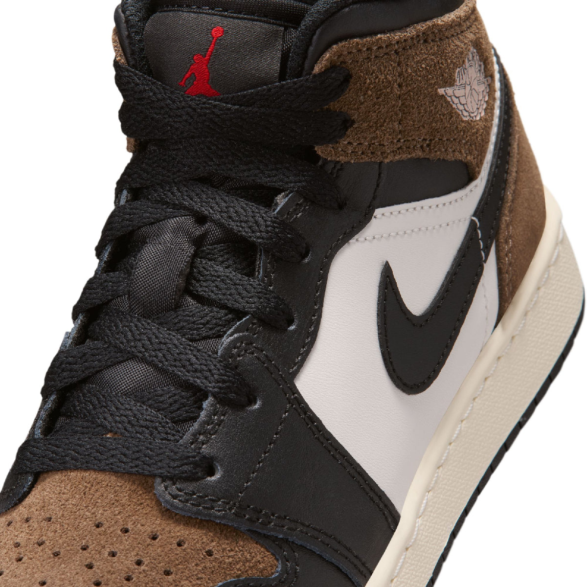 Kids Air Jordan 1 Mid 'Black Phantom'