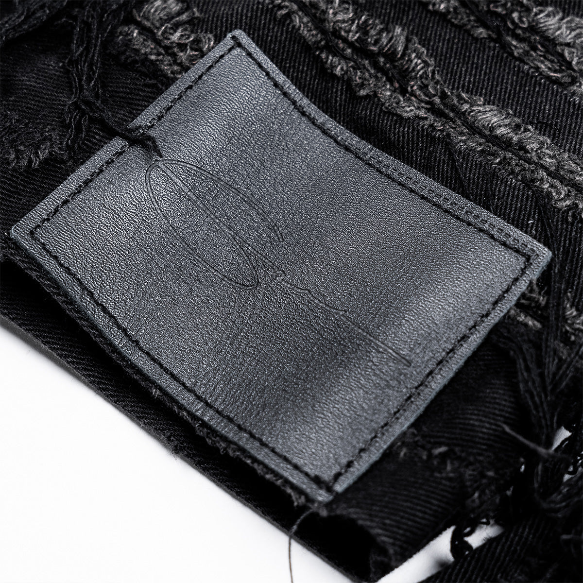 Destroyed Washed Denim Jacket 'Black'