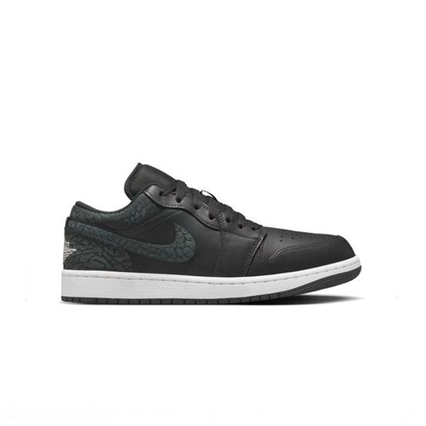 jordan 1 low black white grey on feet