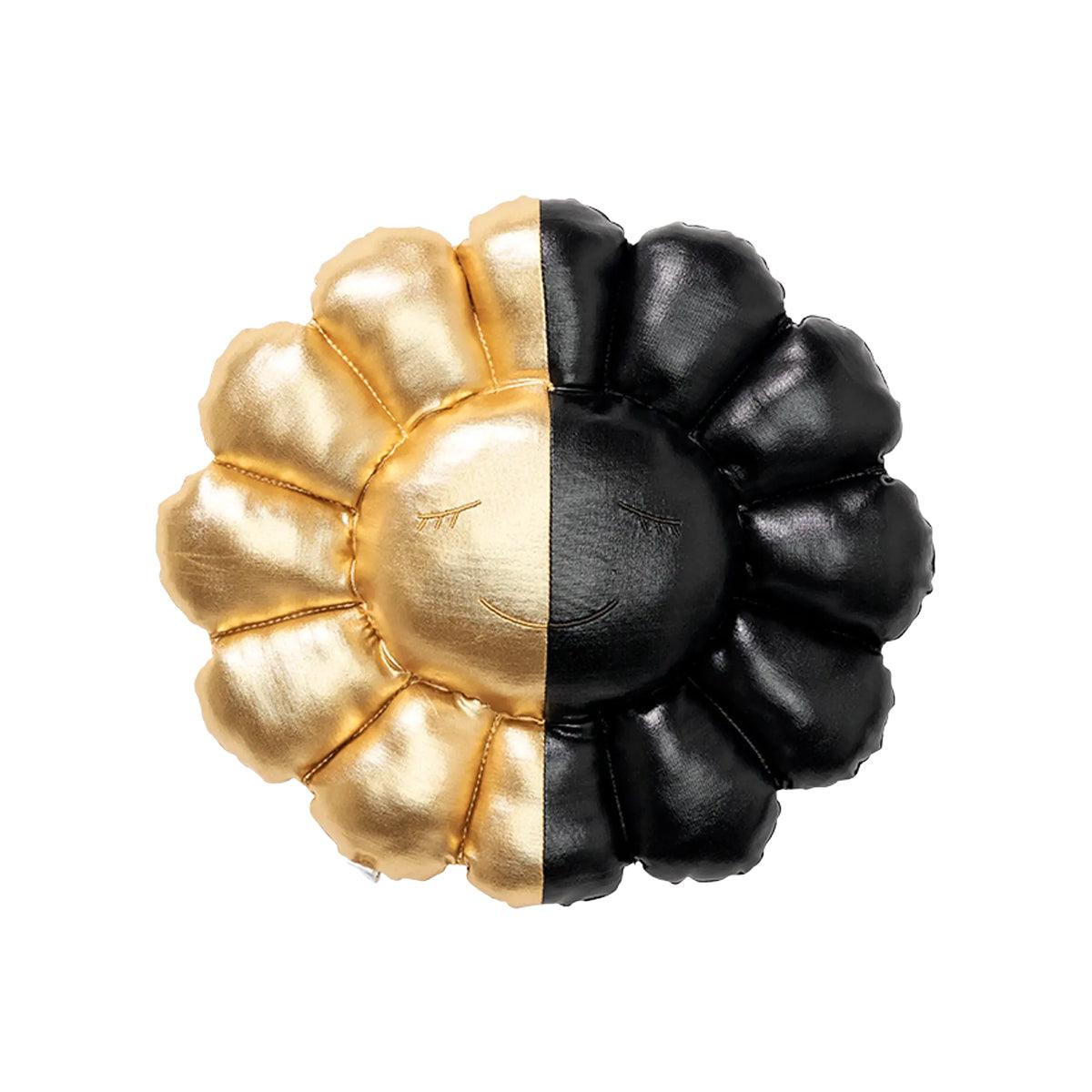 + Hikaru Flower Cushion 30cm 'Black Gold'