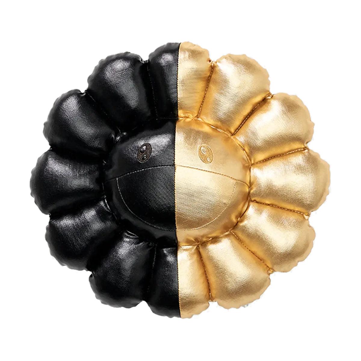 + Hikaru Flower Cushion 60cm 'Black Gold'