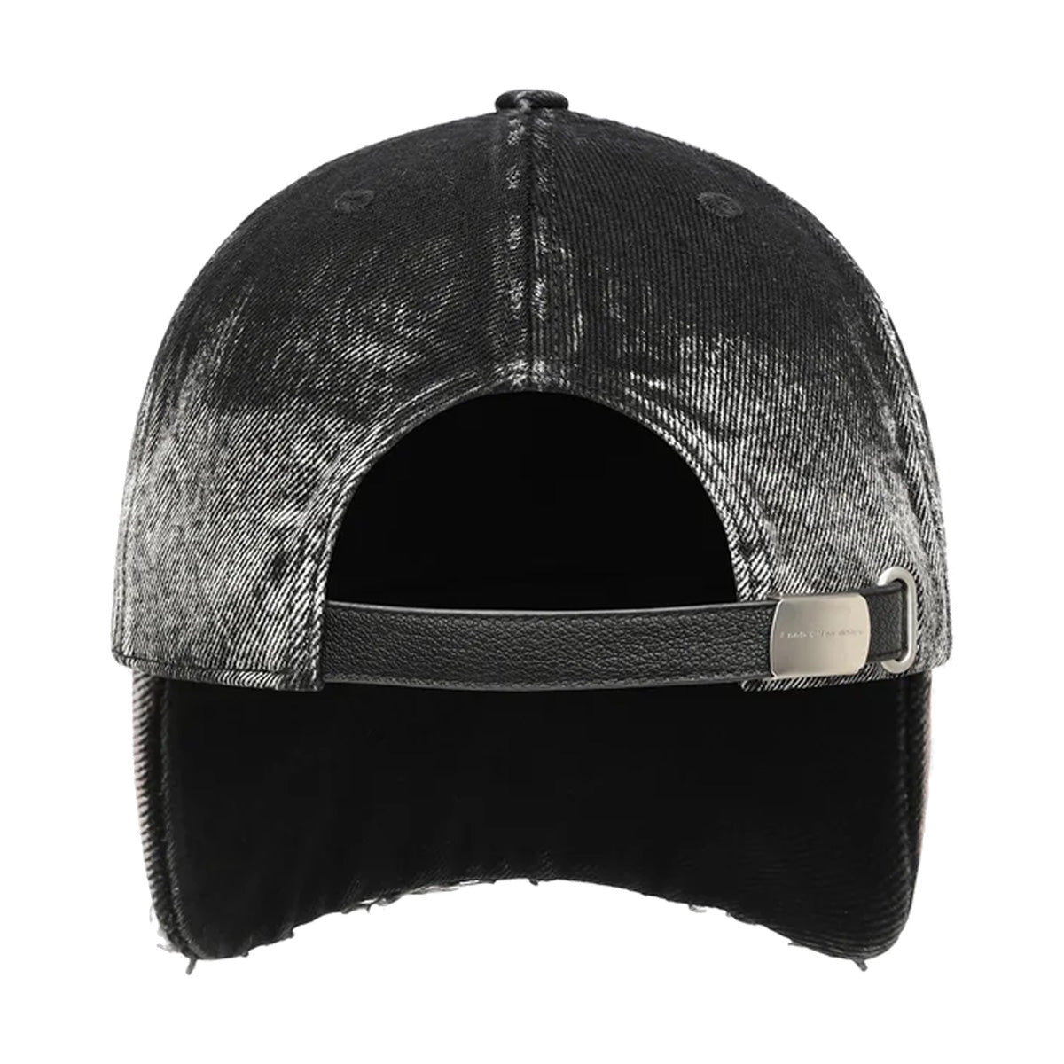 Gradient Aged Baseball Cap 'Black White'