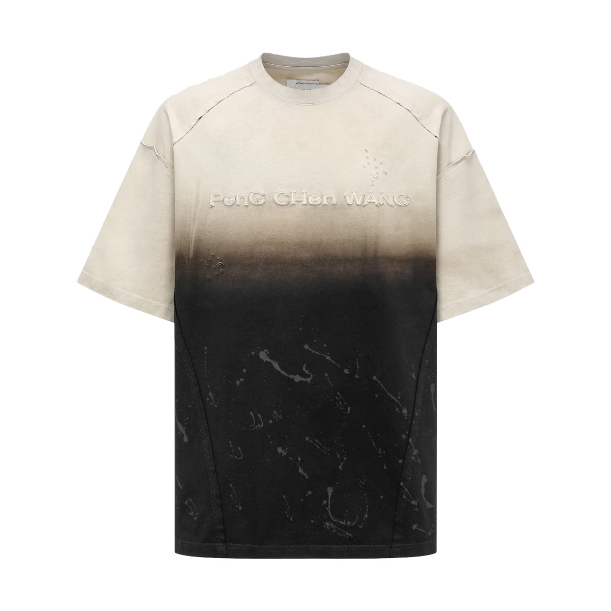 Gradient Washed Oversized Tee 'Black'