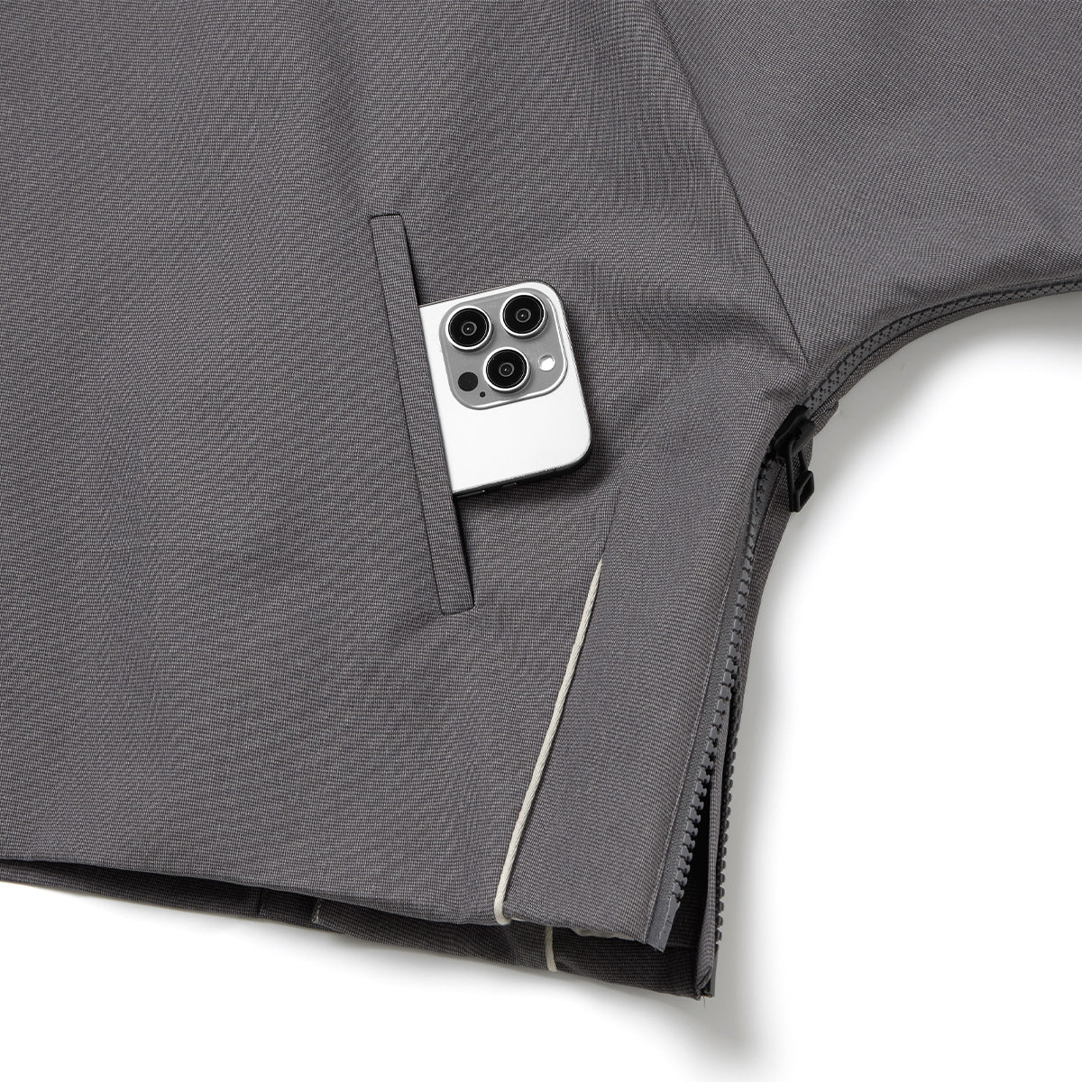 + AES G.A.T-01J Synchronize Utility Kimono Jacket 'Grey'