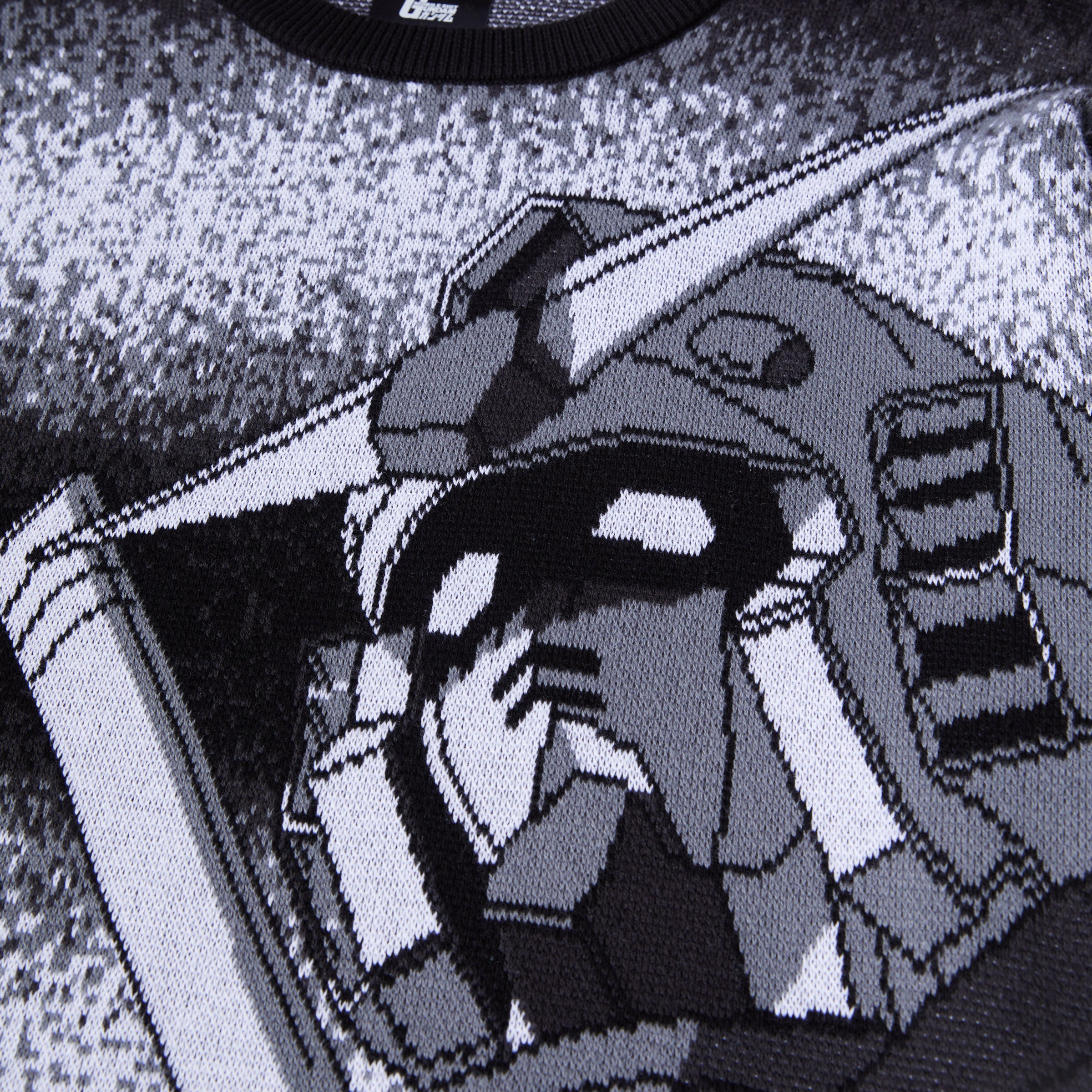 + Mobile Suit Gundam Static Crewneck Sweater 'Black'
