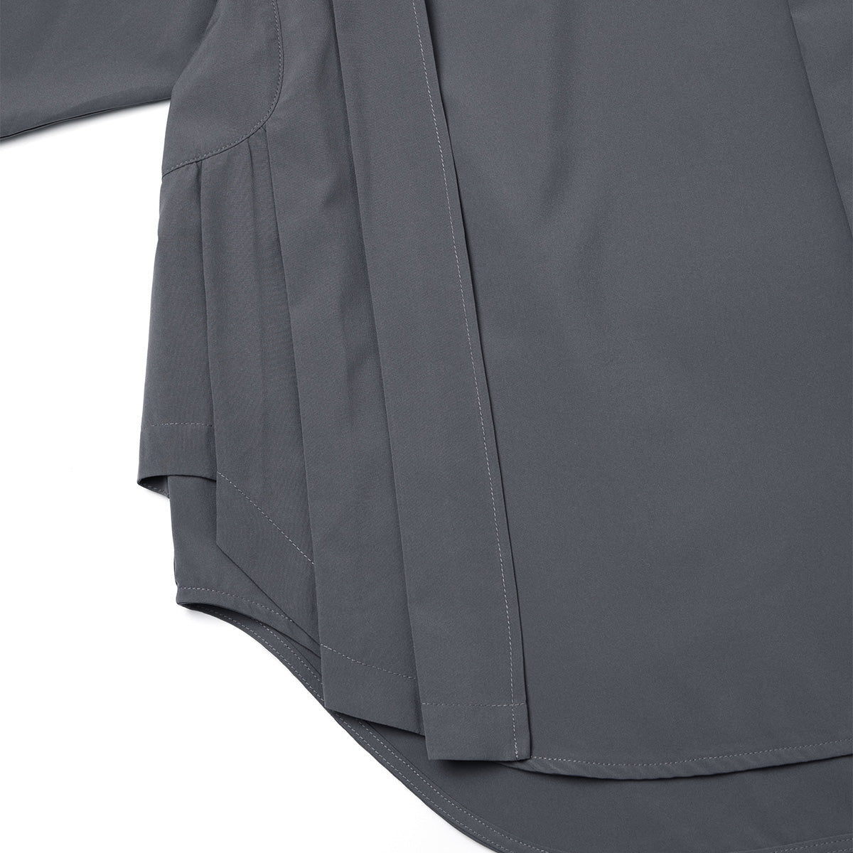 + WILDSIDE Yohji Yamamoto Pleat Formal Shirt 'Grey'