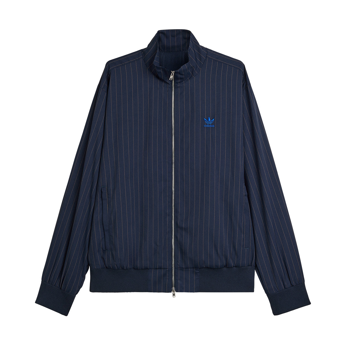 + Wales Bonner Pinstripe Track Jacket 'Night Navy'
