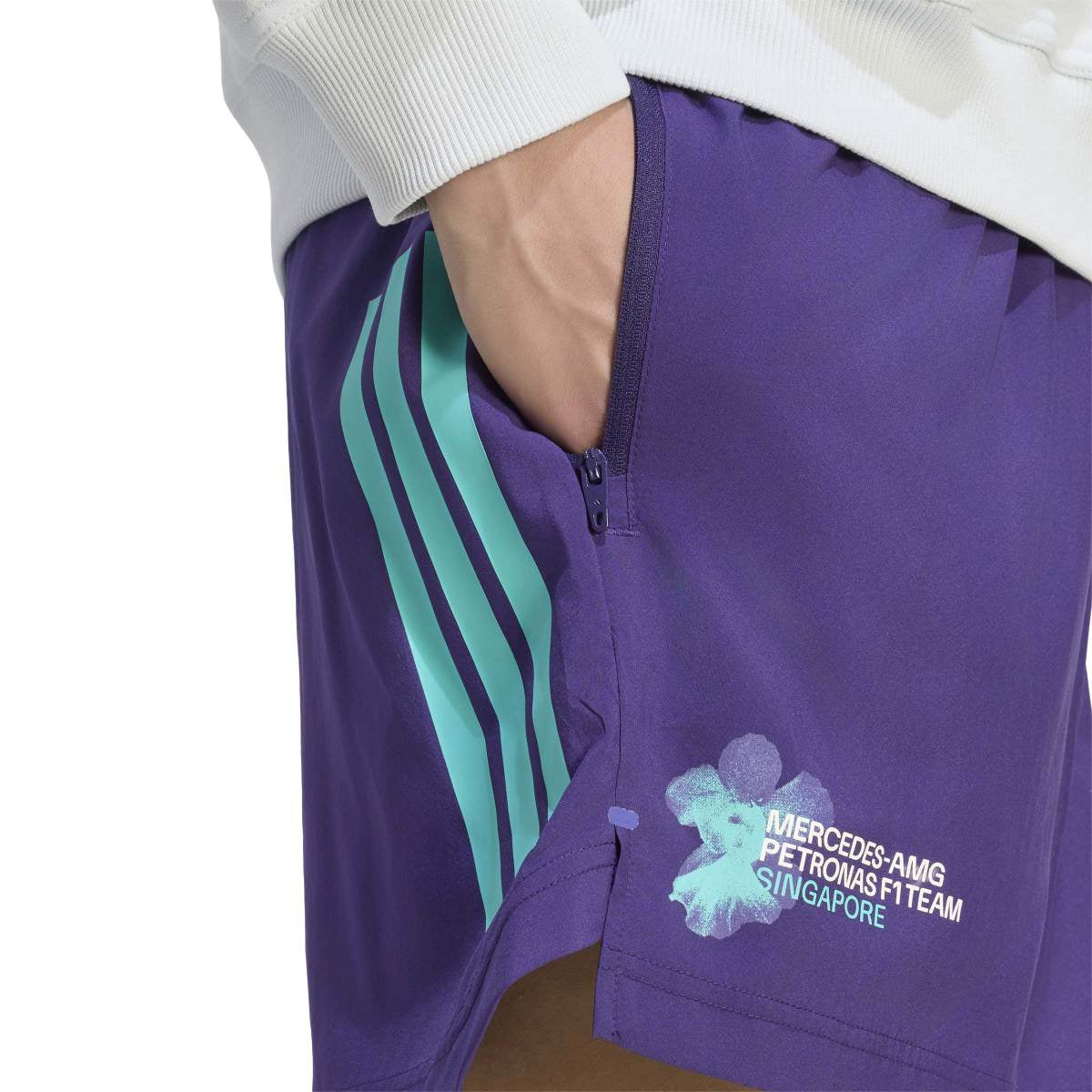 + Mercedes-AMG Petronas F1 Team Vanda Bloom Shorts 'Dark Purple'