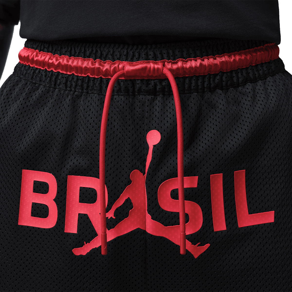 + Brasil Futebol Mesh Diamond Shorts 'Black University Red'