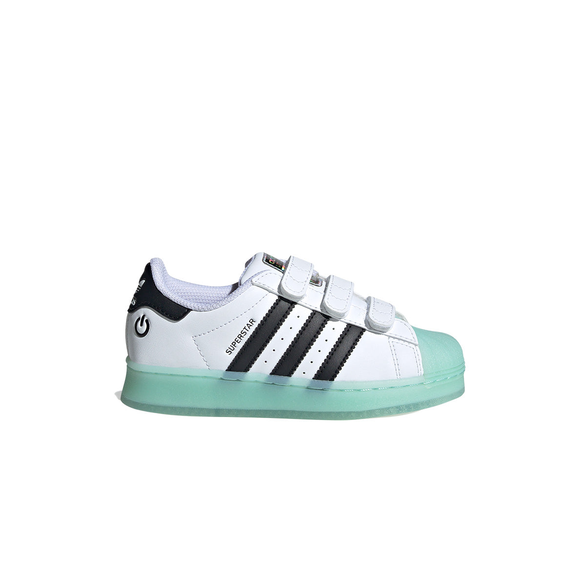 adidas Originals Kids Superstar LED Lights Comfort Closure 'White'