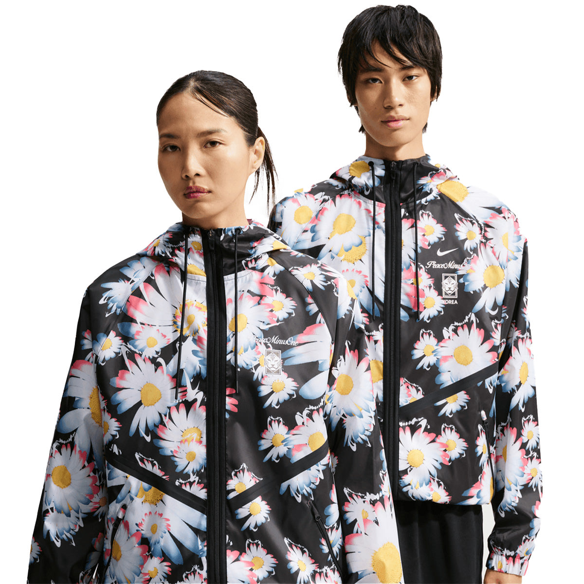 + PEACEMINUSONE + South Korea Anthem Jacket 'Black White'