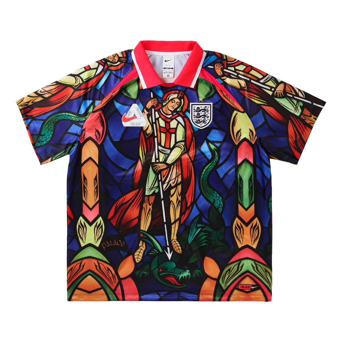 + Palace + England Jersey 'Bright Crimson'