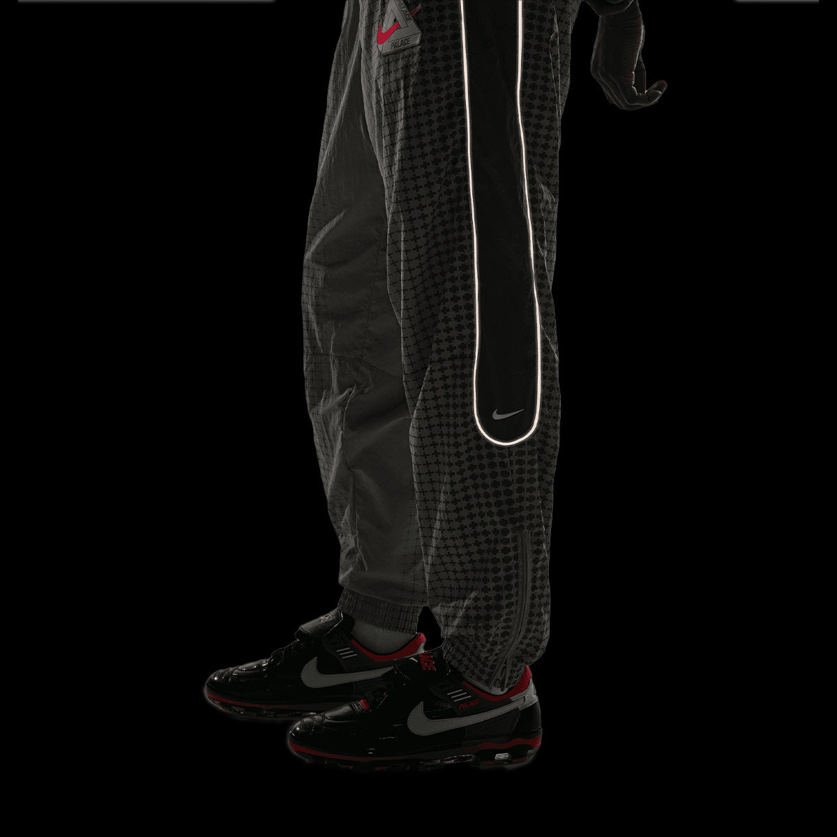 + Palace + England Track Pants 'Pewter Grey'