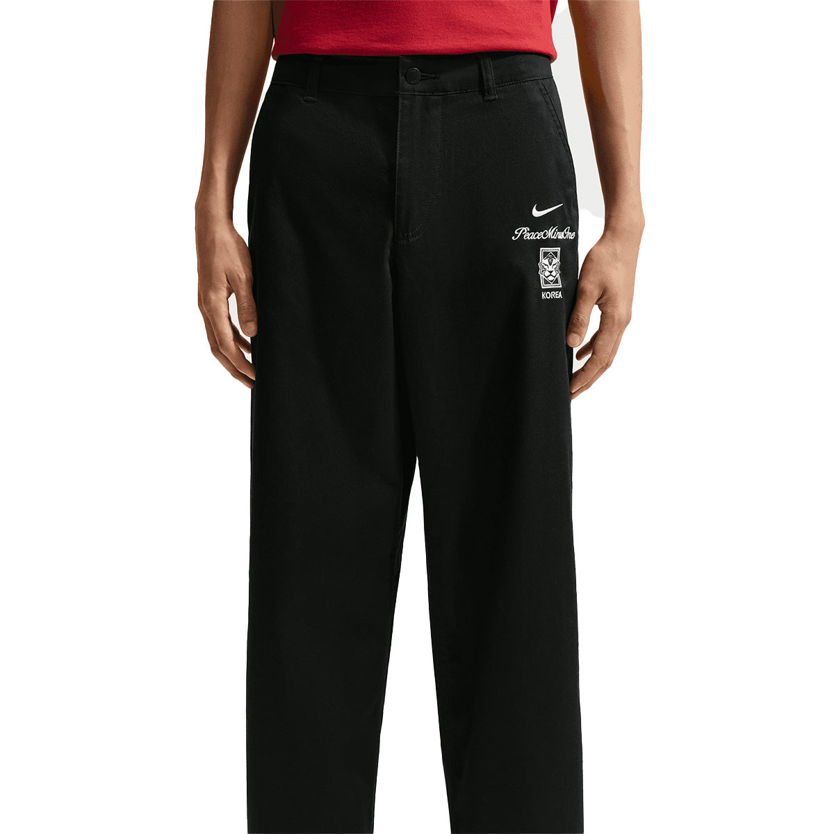 + PEACEMINUSONE + South Korea Chino Pants 'Black'