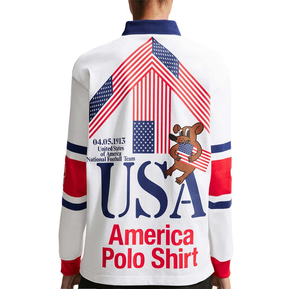 + Virgil Abloh Archive + USA L/S Rugby Top 'White'