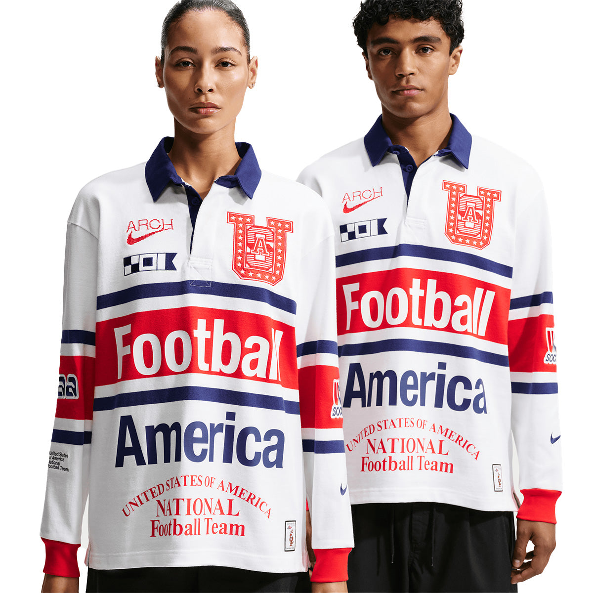 + Virgil Abloh Archive + USA L/S Rugby Top 'White'