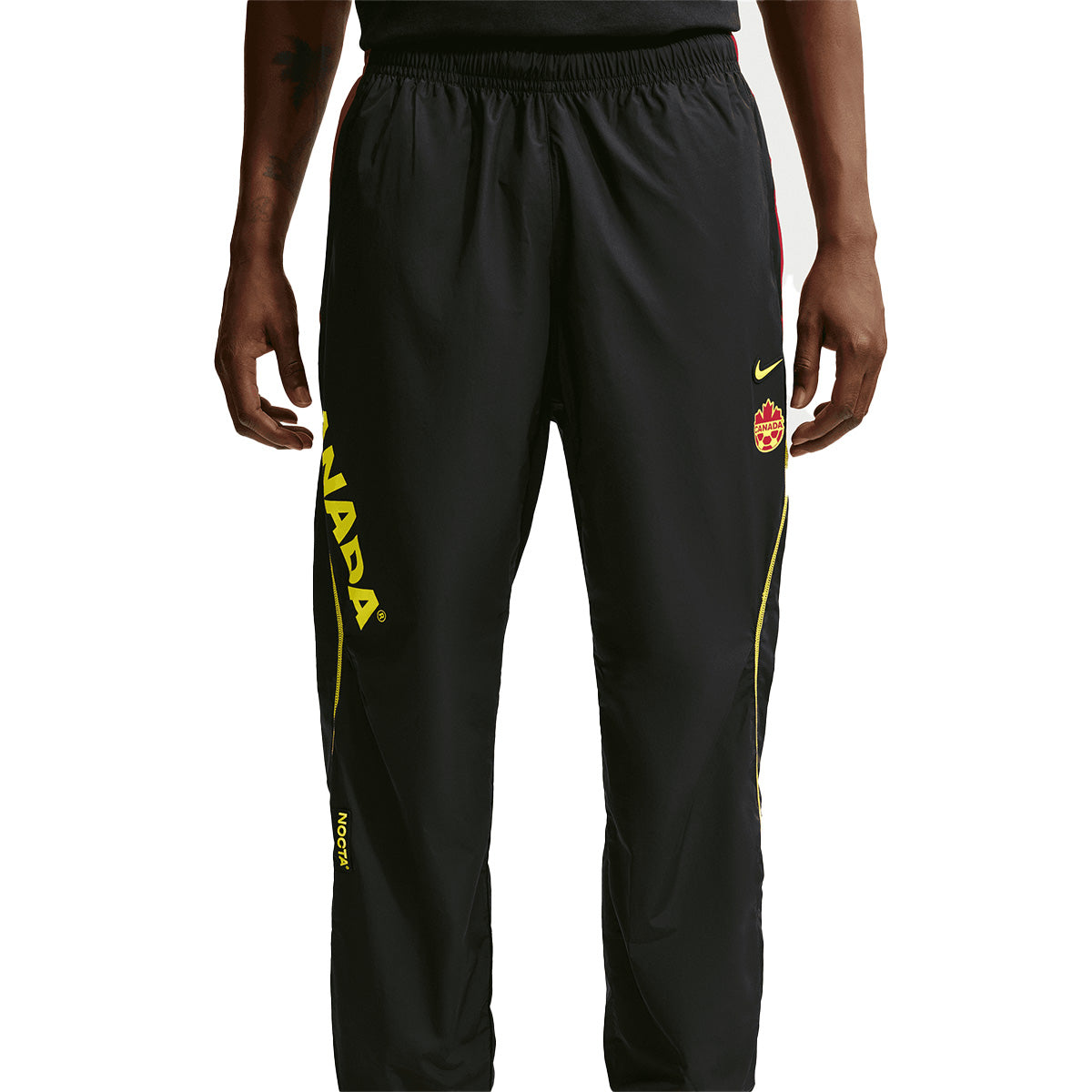 + NOCTA + Canada Woven Track Pants 'Black Gym Red'