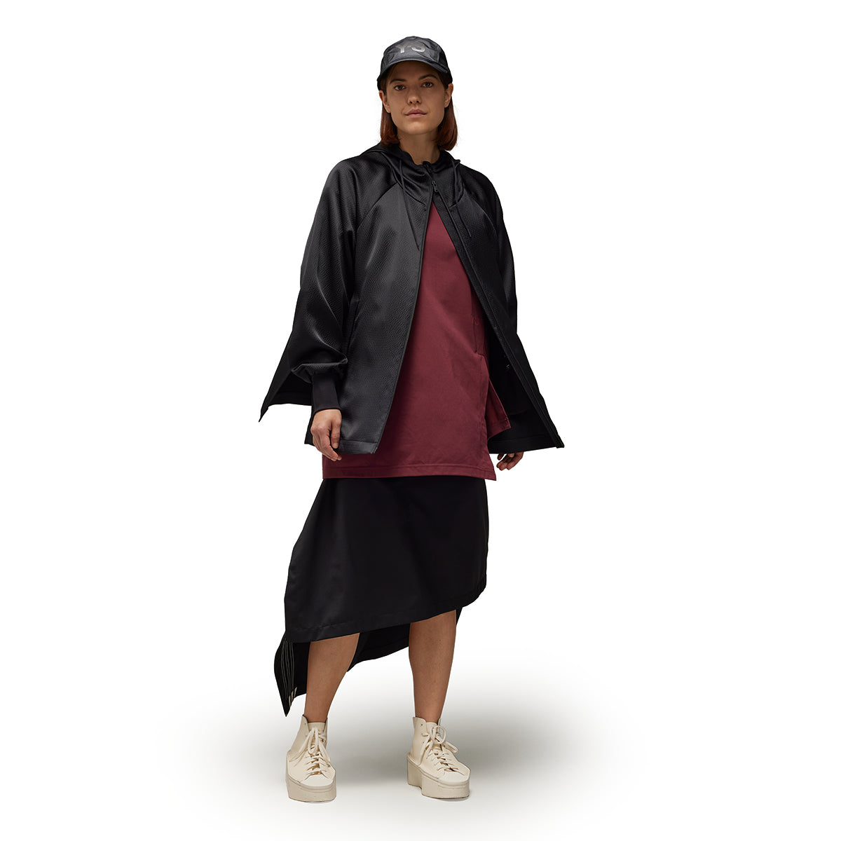 Wmns Refined Woven Skirt 'Black'