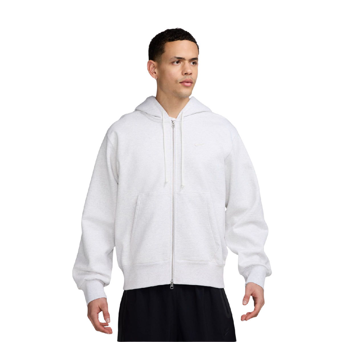 Fleece Full-Zip Hoodie 'Birch Heather'