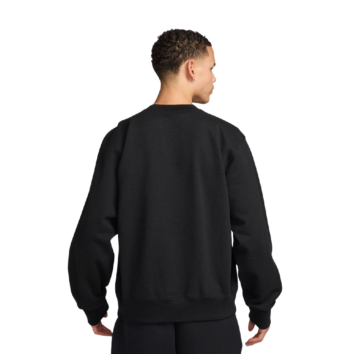 Fleece Crew-Neck Sweatshirt 'Black'