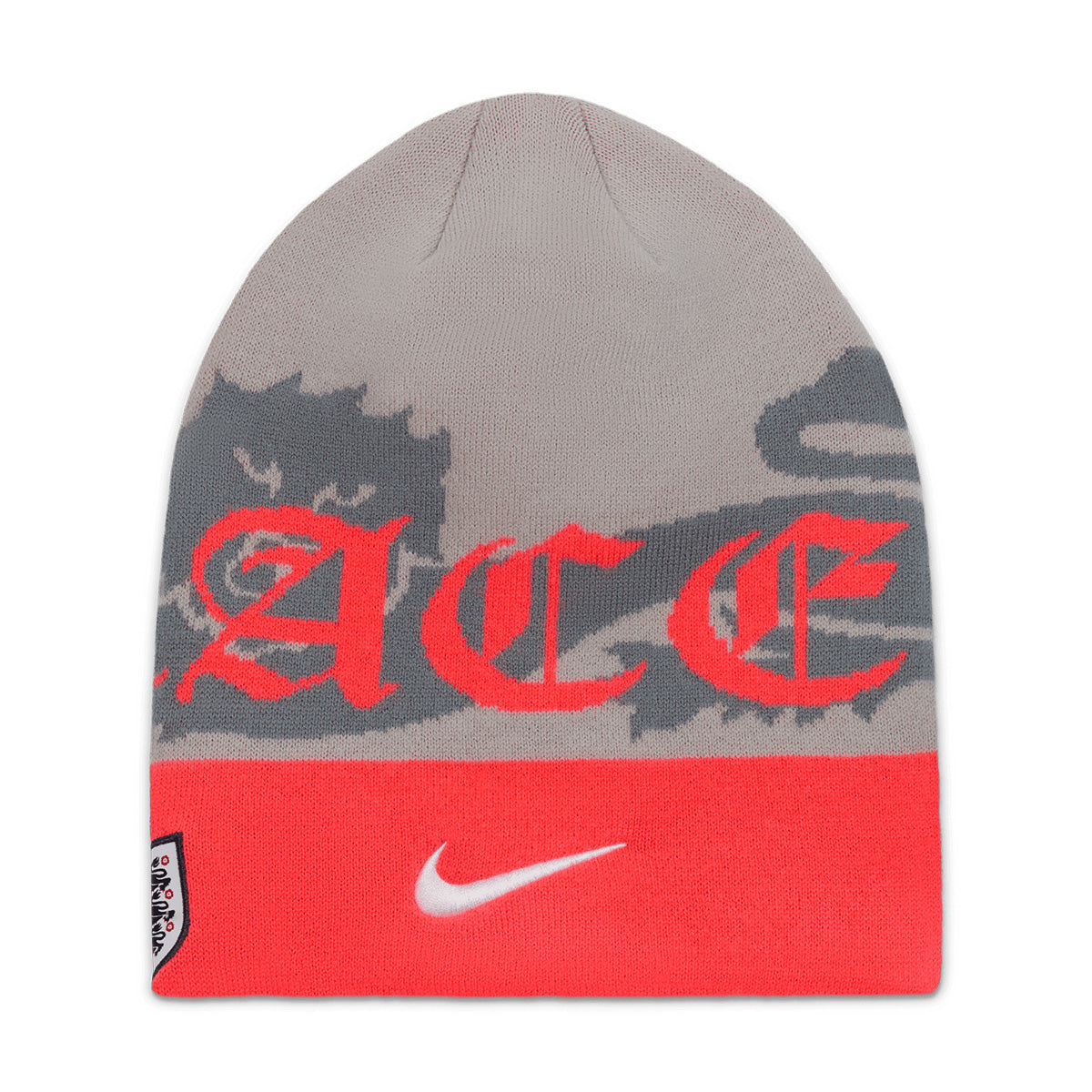 + Palace + England Uncuffed Beanie 'Pewter Grey'