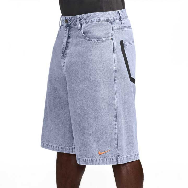 "Your Message Here" Denim Shorts 'Indigo'