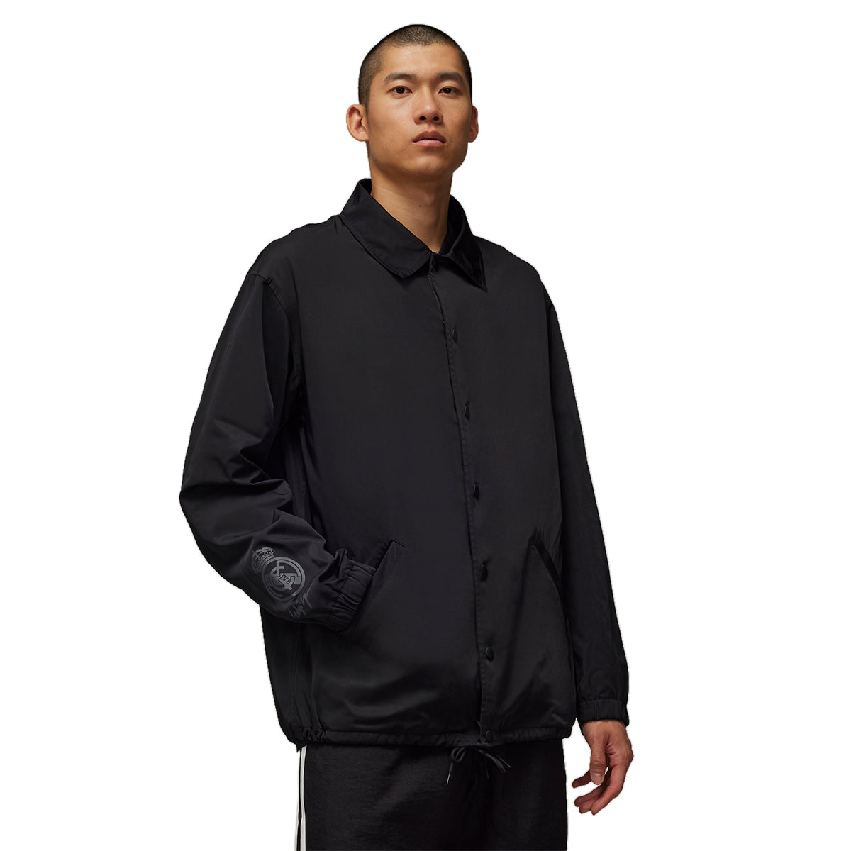 + Real Madrid Travel Coach Jacket 'Black'