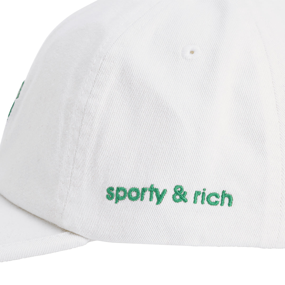 + Sporty & Rich Cap 'Chalk White Green'