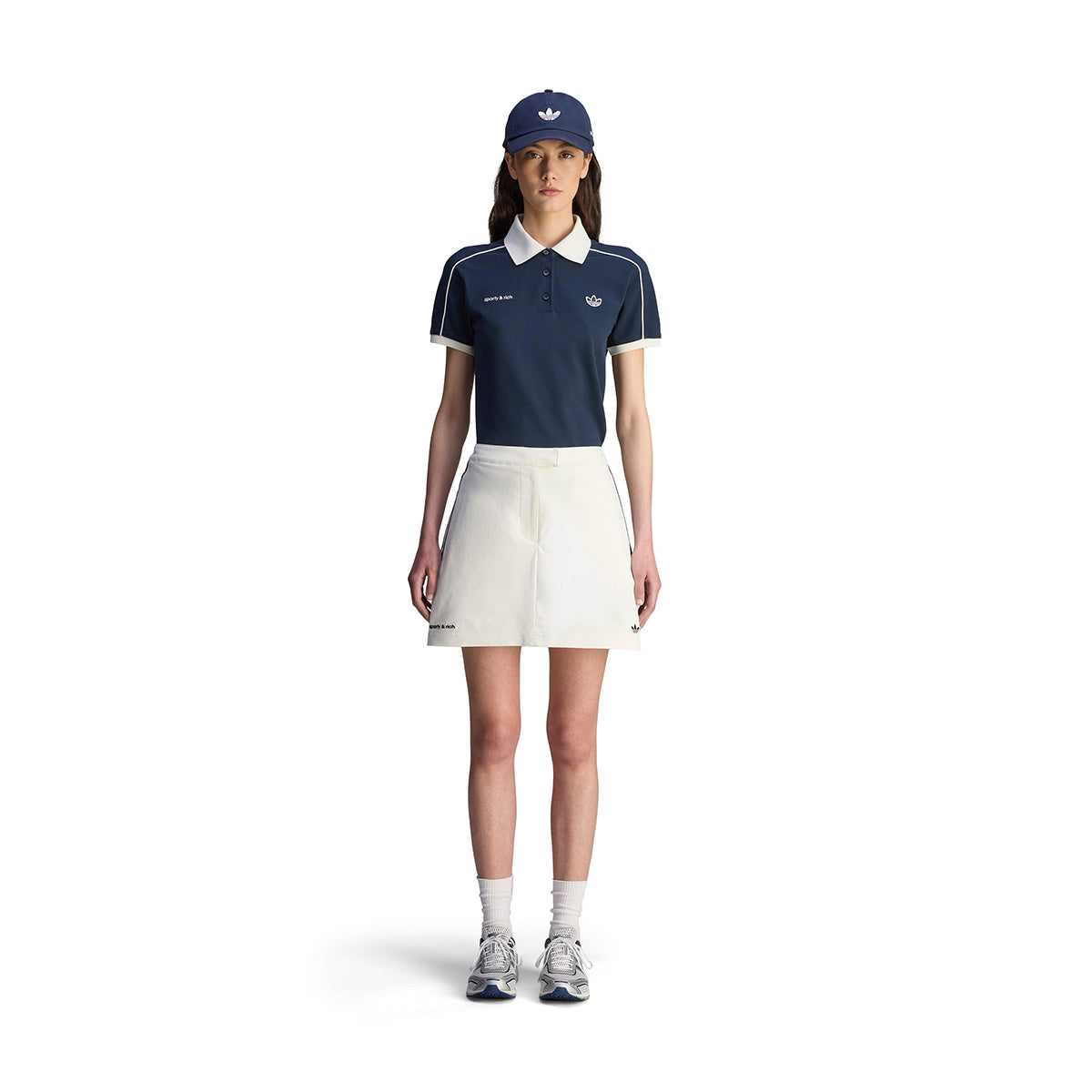 + Sporty & Rich Skort 'Core White Night Navy'