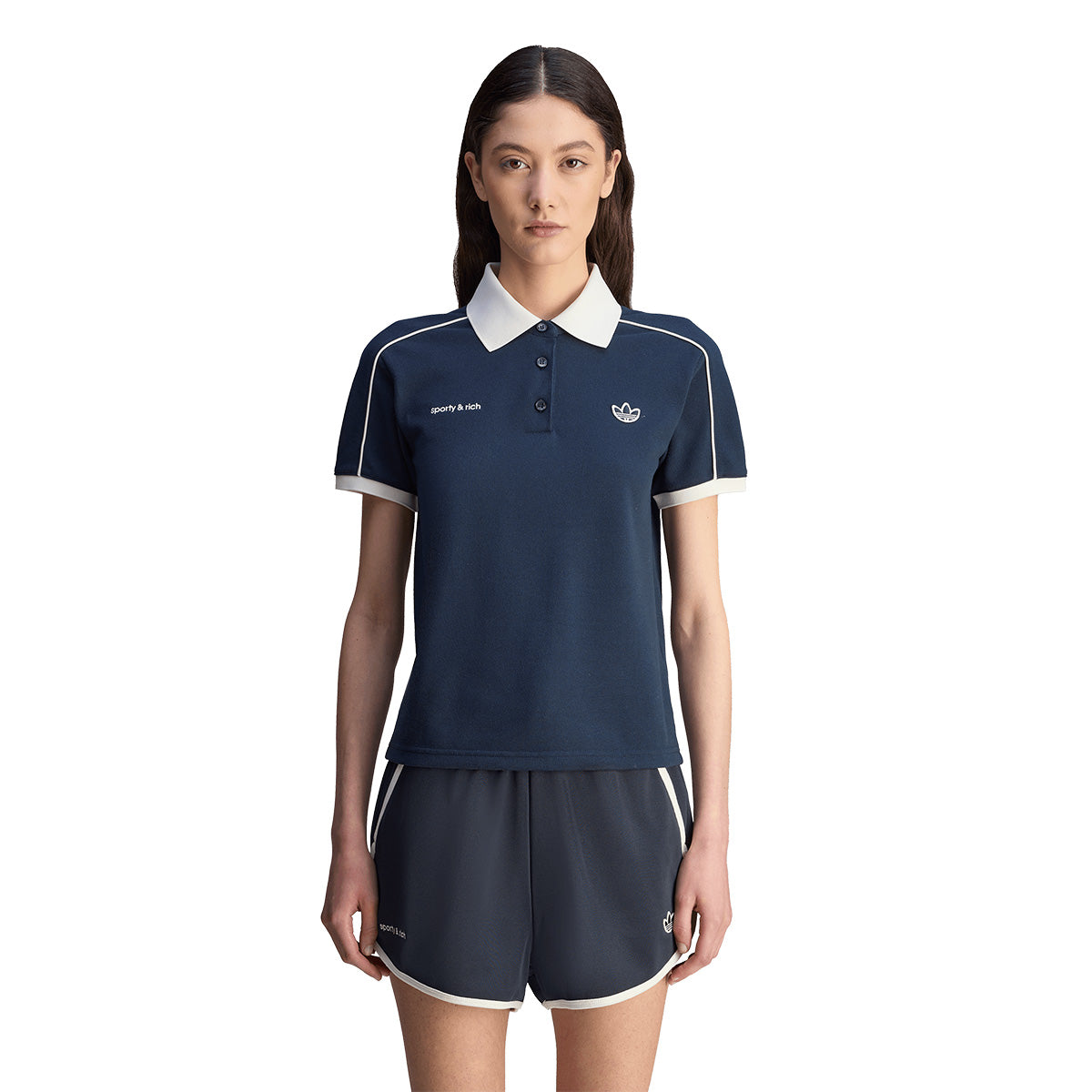 + Sporty & Rich Polo Tee 'Night Navy'