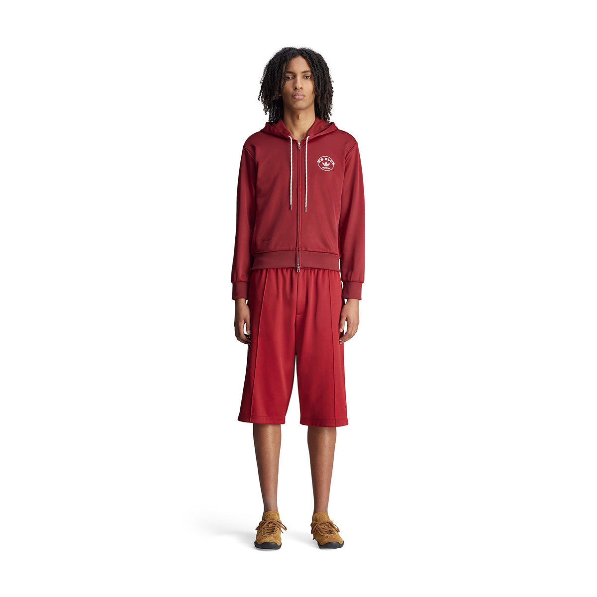 + Wales Bonner Track Shorts 'Collegiate Burgundy'