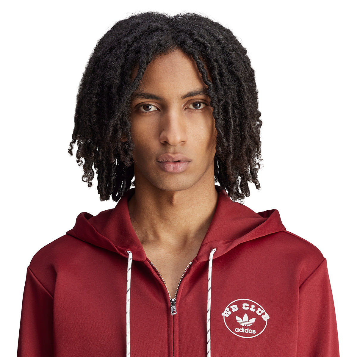 + Wales Bonner Track Hoodie 'Red Collegiate Burgundy'