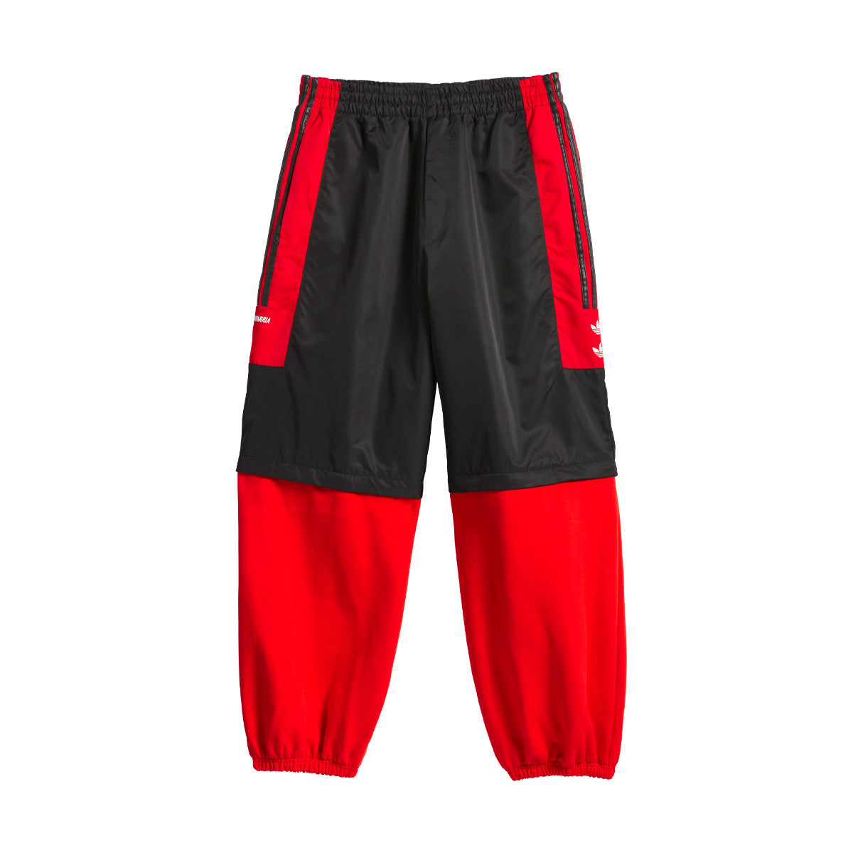 + Willy Chavarria Fleece Zip off Pant 'Black Red'