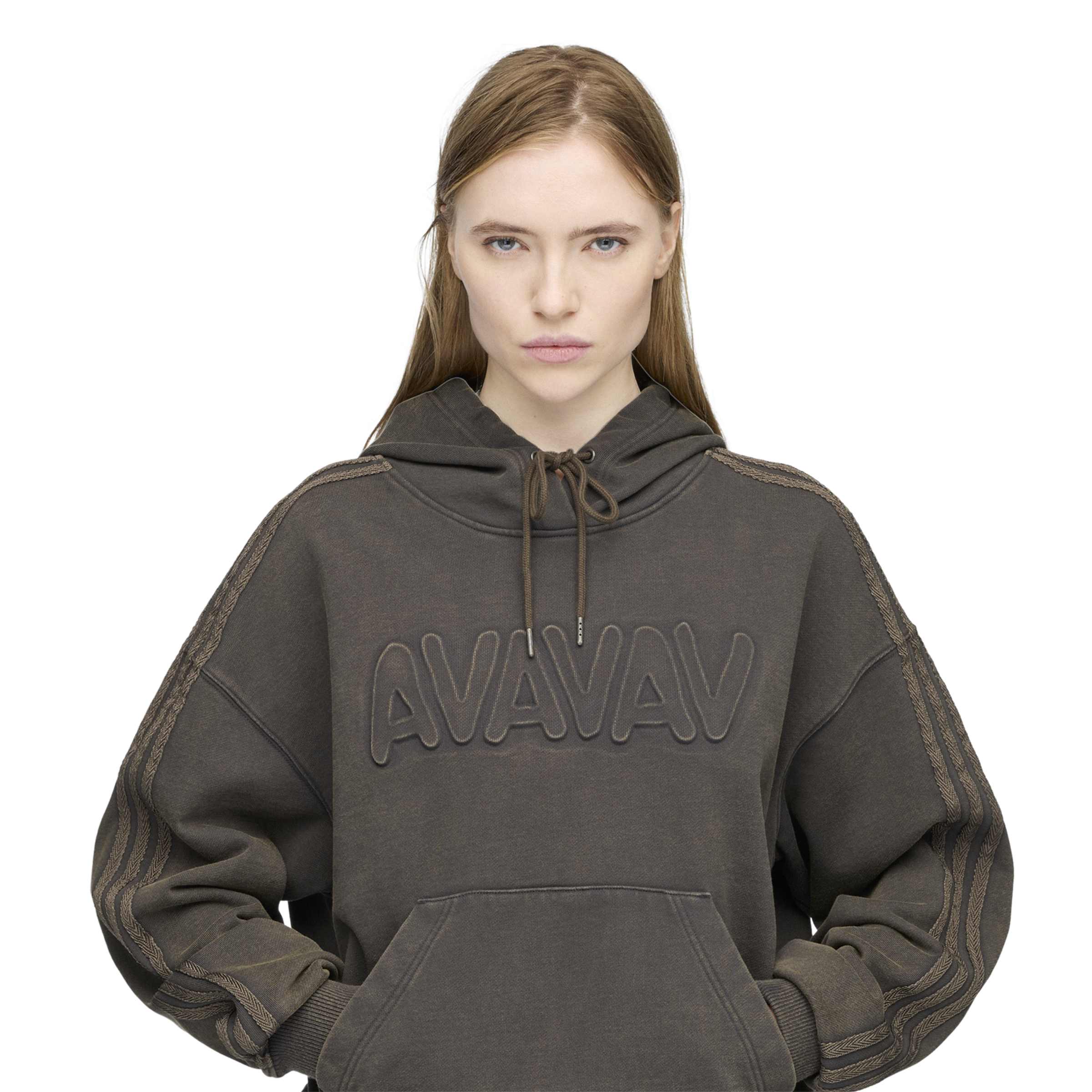 + Avavav Shoulderless Hoodie 'Carbon'