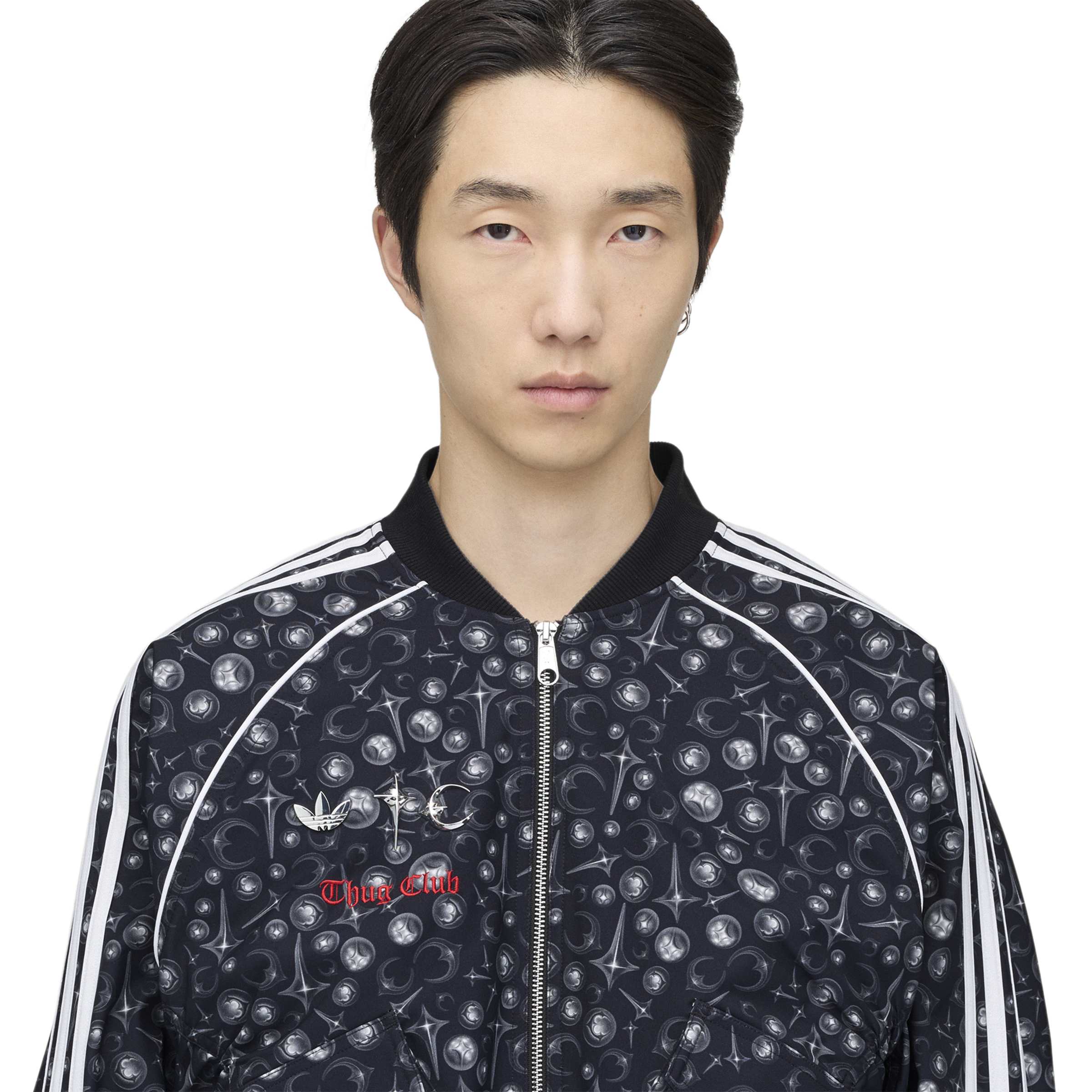 + Thug Club Superstar Jacket 'Black White'