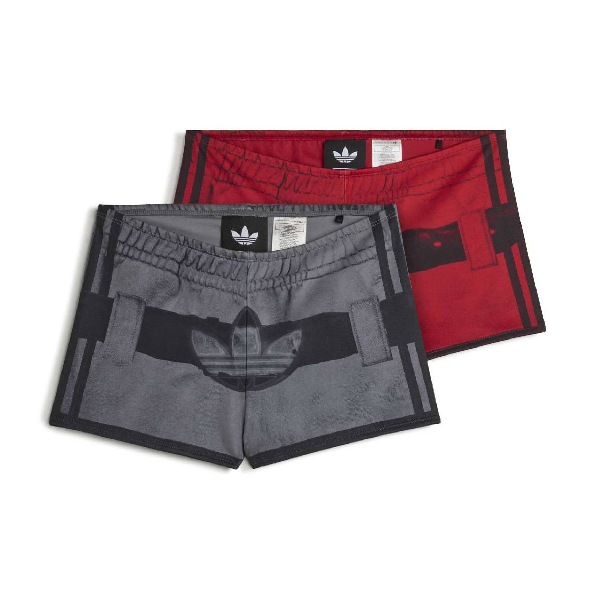 + Avavav Printed Shorts 'Better Scarlet Grey Four'