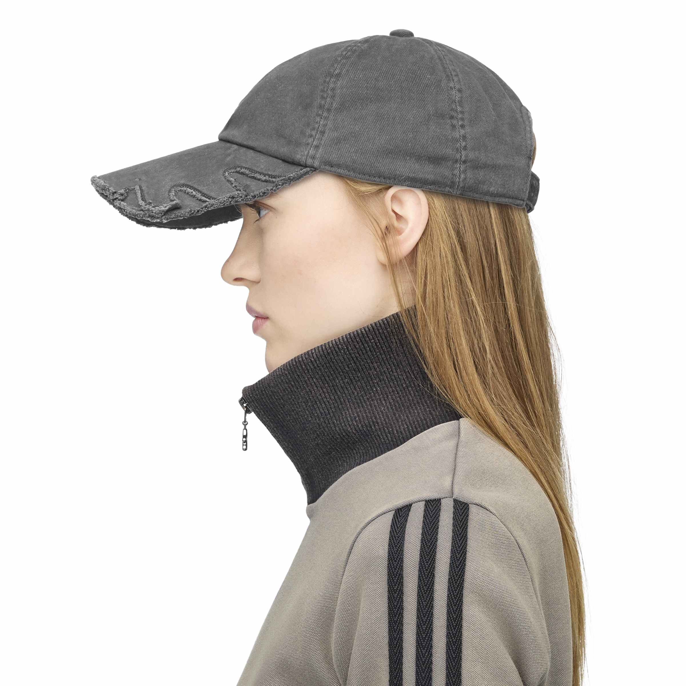+ Avavav Slashed Double Brim Cap 'Black'