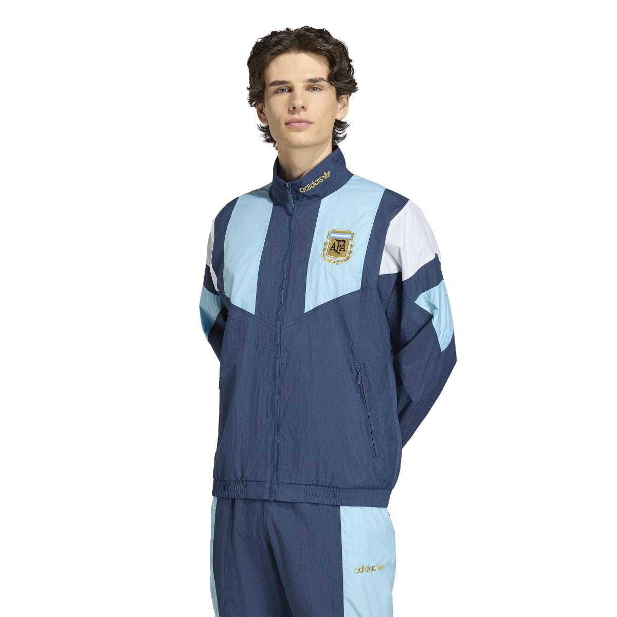 + Argentine Football Association EQT Track Jacket 'Crew Navy'