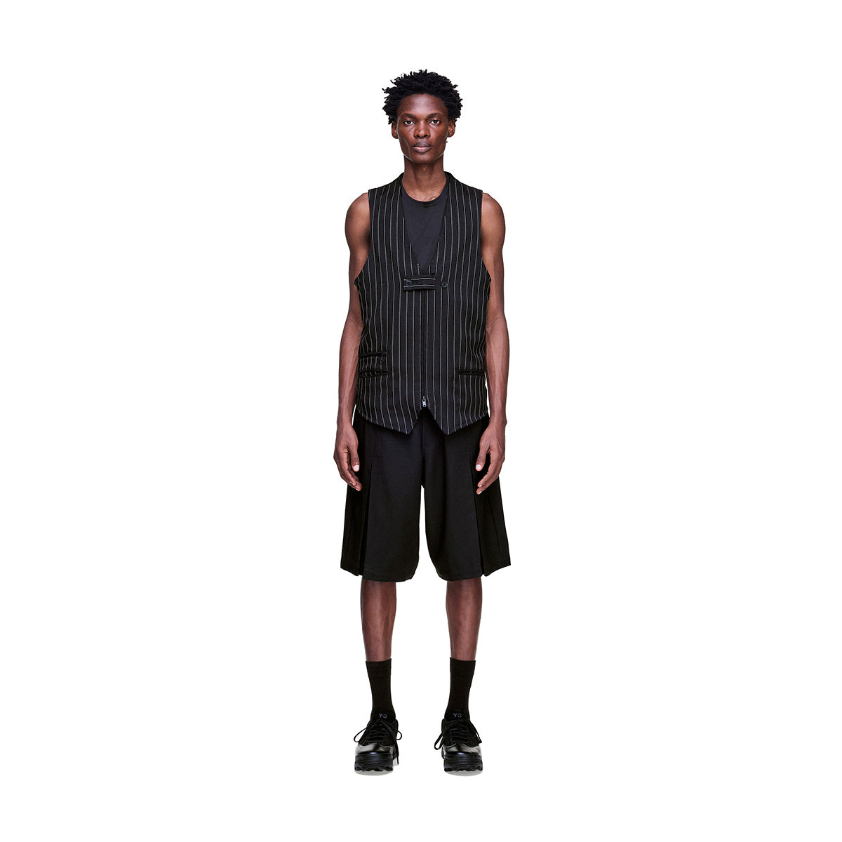Sport Pleated Uniform Shorts 'Black'