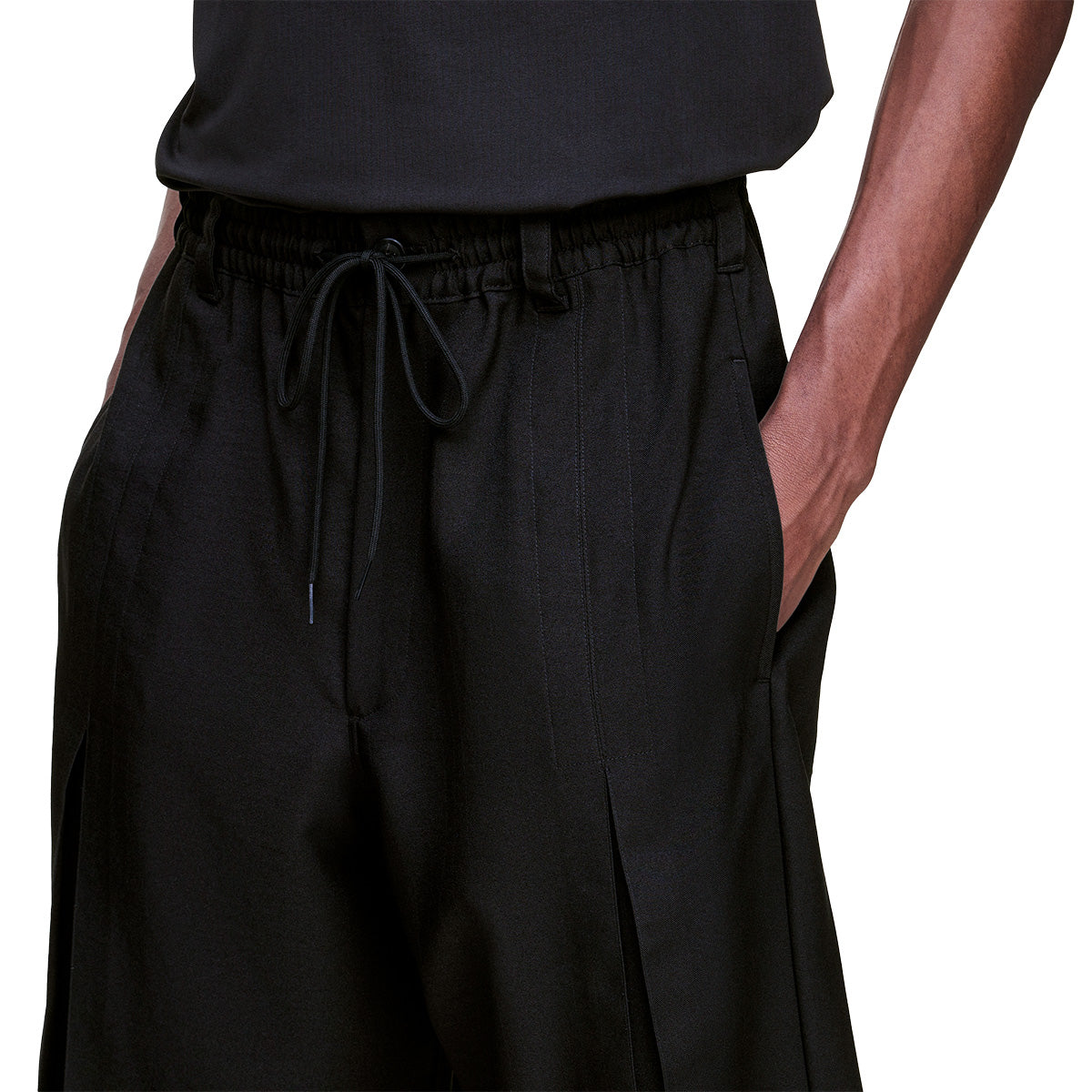 Sport Pleated Uniform Shorts 'Black'