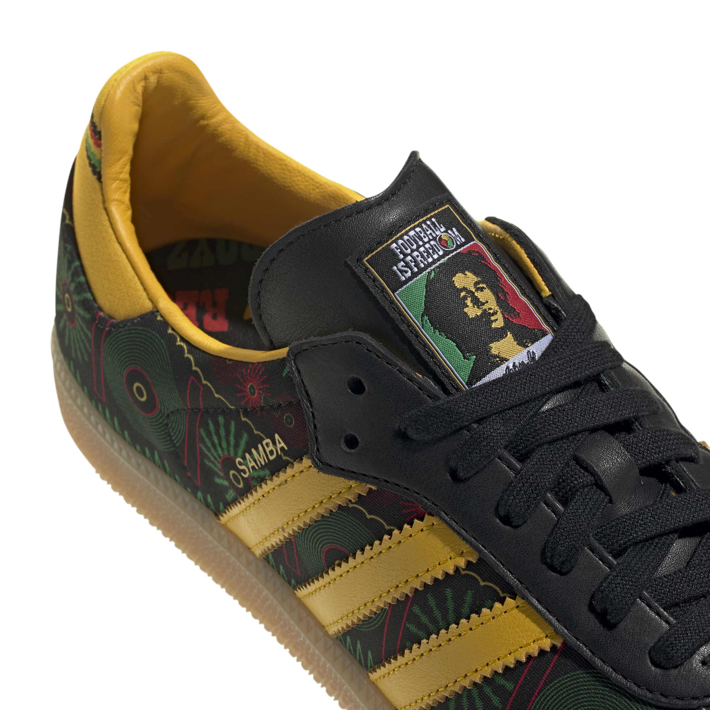 + Jamican Football Ferdration + Bob Marley Samba OG 'Core Black Bold Gold'