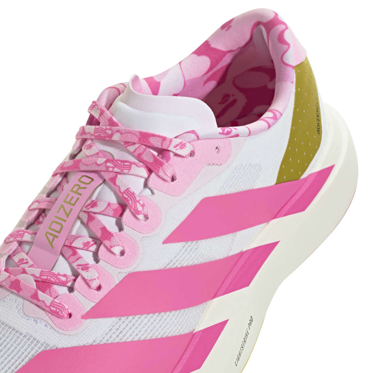 + Bape Adizero Evo SL 'White Gold Pink Blue'
