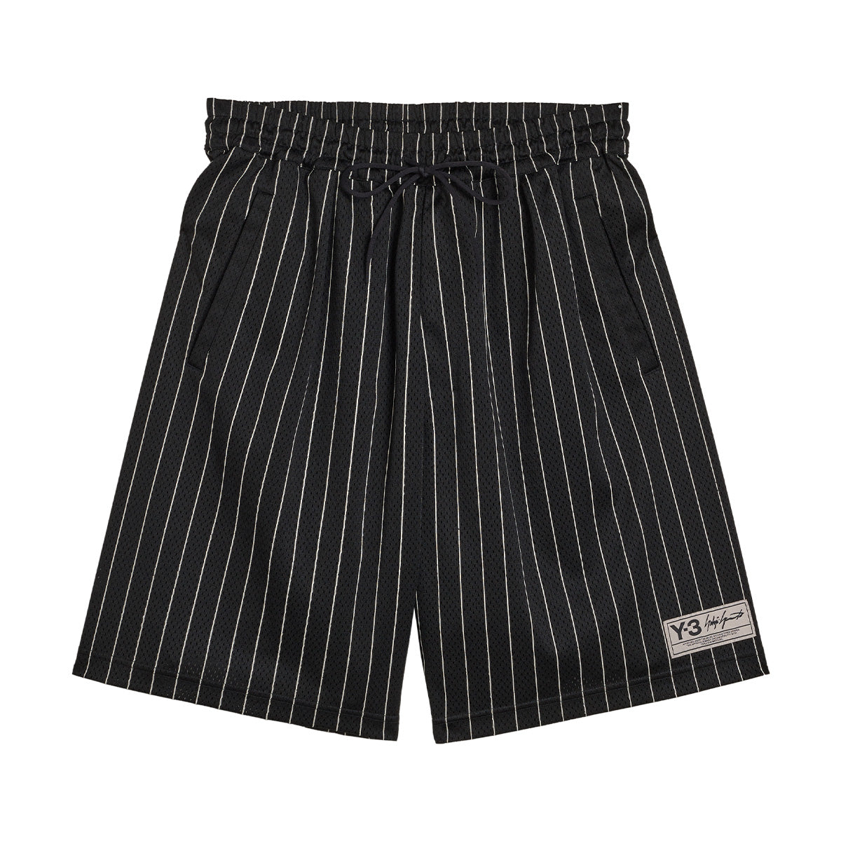 Pinstripe Mesh Shorts 'Black'