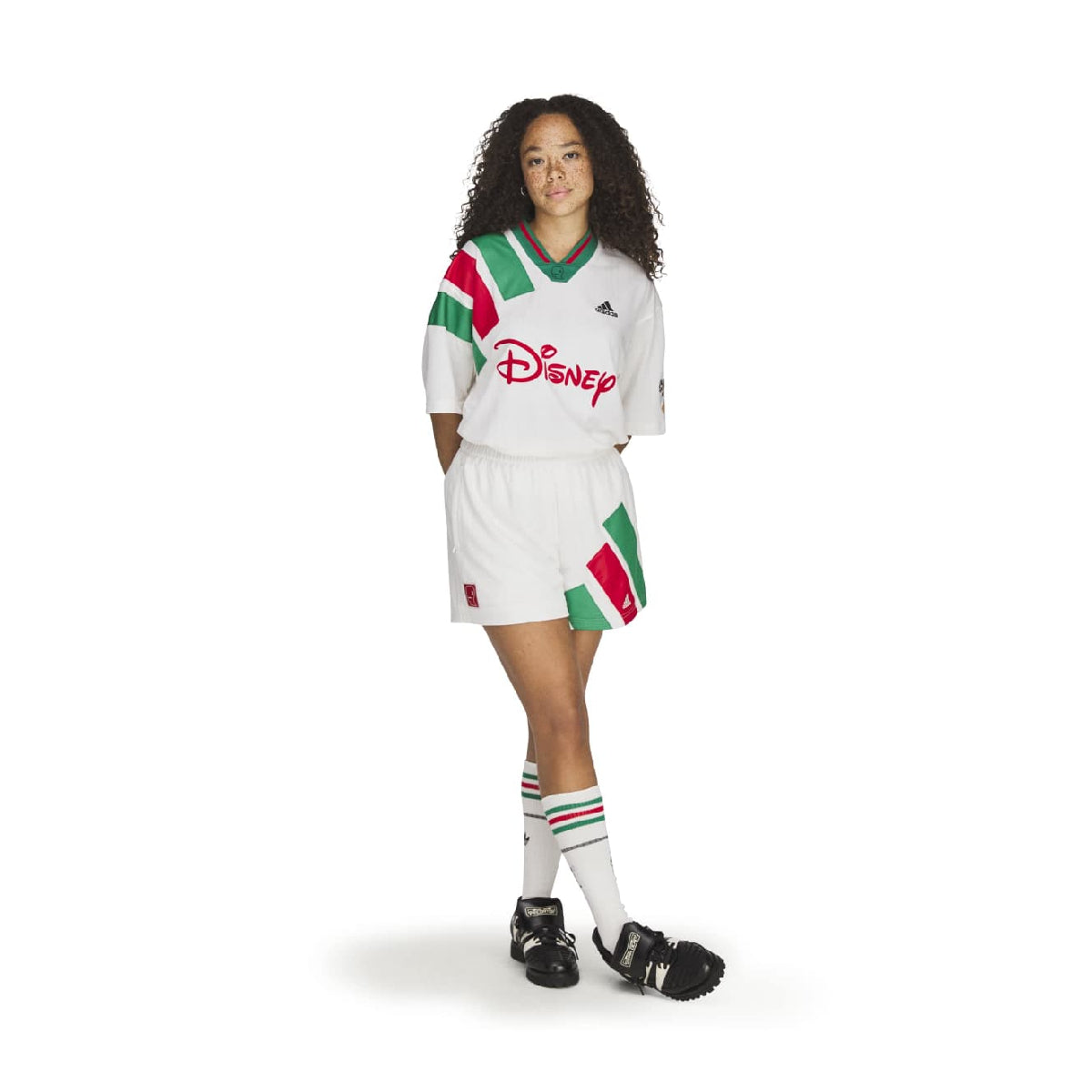 + Brain Dead + Disney Football Shorts 'Chalk White'