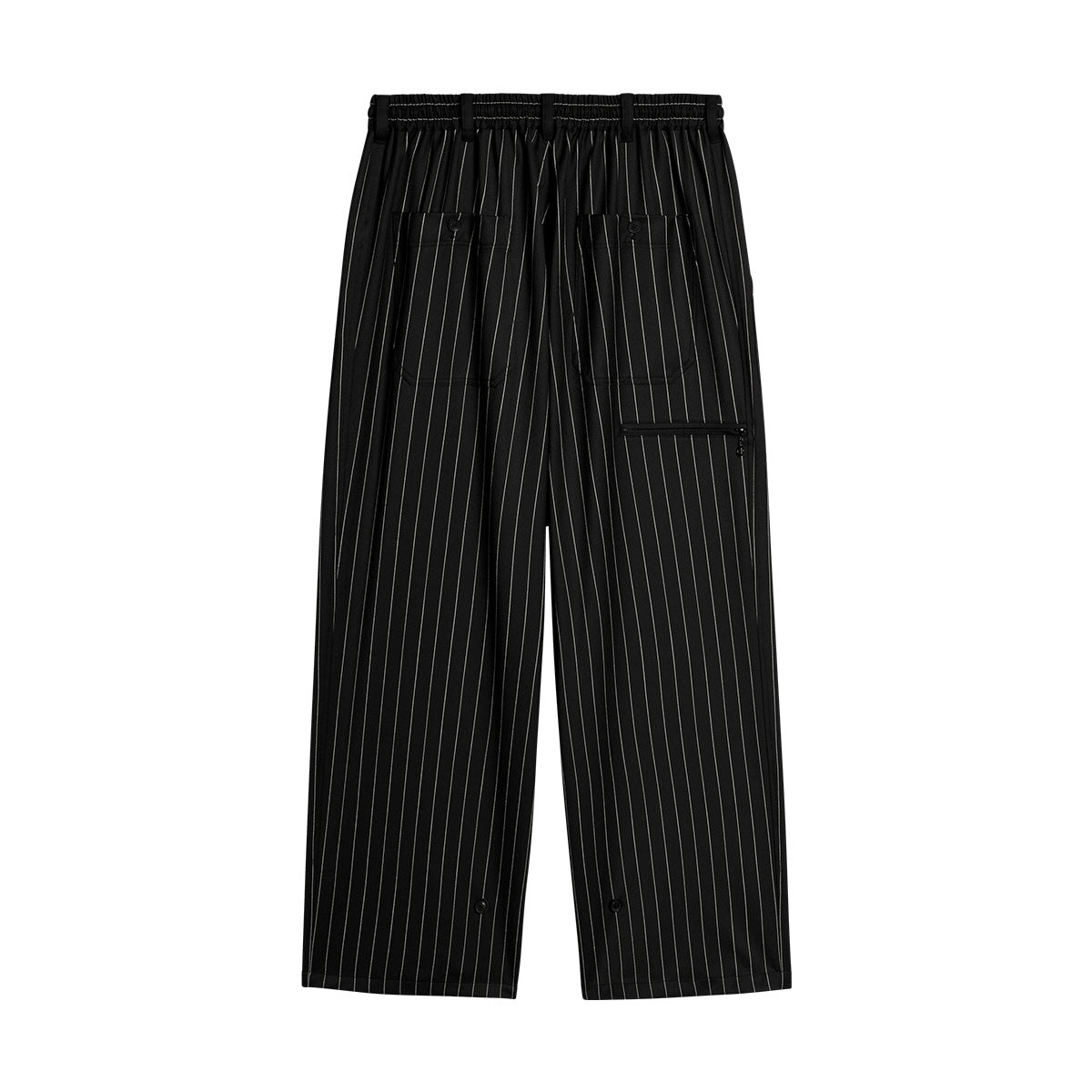Pinstripe Refine Wool Pants 'Black'
