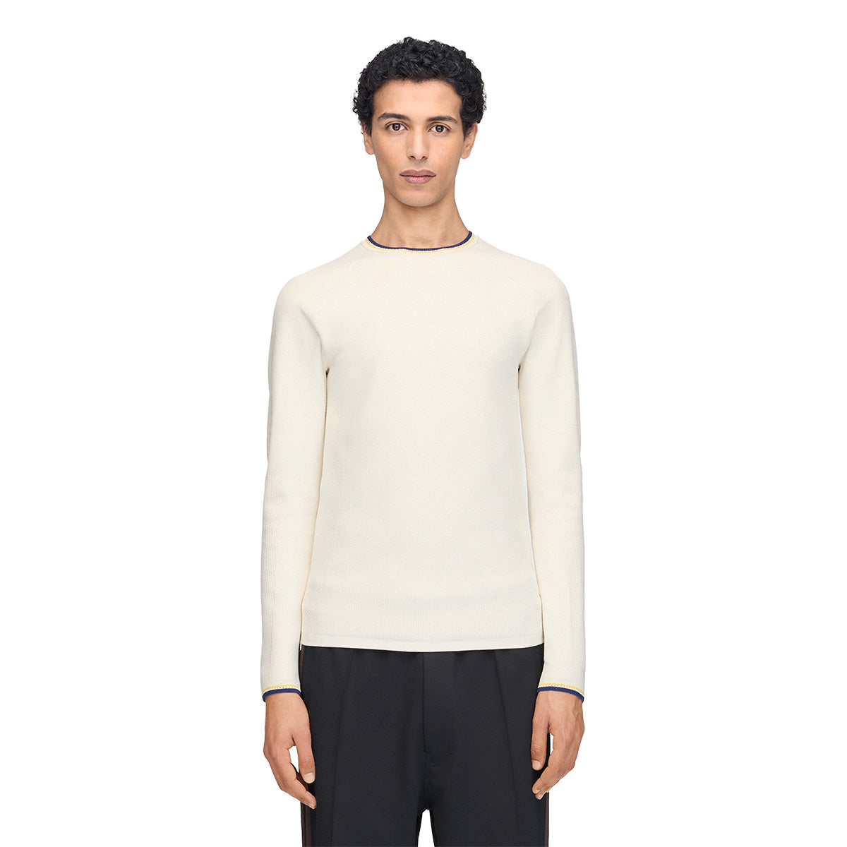 + Wales Bonner Knit Base Long-Sleeve Top 'Cream White'